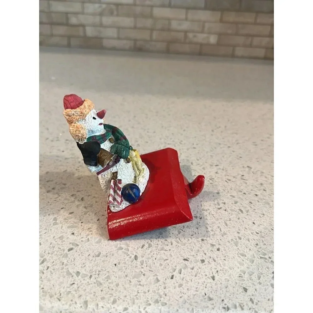 Vintage Stocking Hangers‎ – Snowman and Santa   Bn